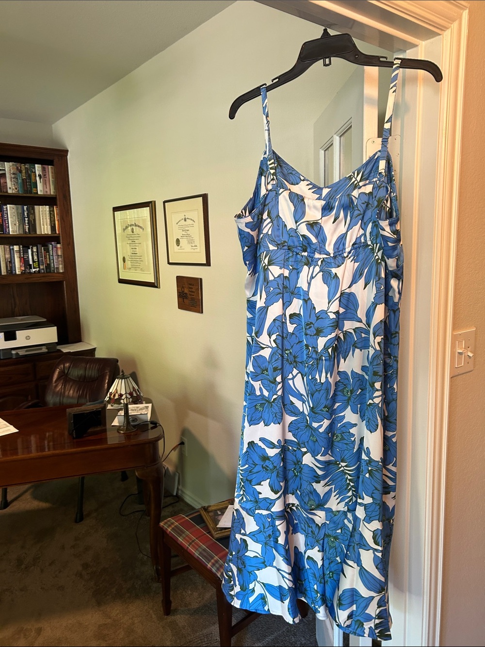CAbi Botanical Dress In Bold Floral Style Number 6761 - Picture 4 of 6